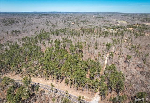5819 Highway Vv Hwy, Vv, MO 65542 - aerial view of property and surrounding area with a forest