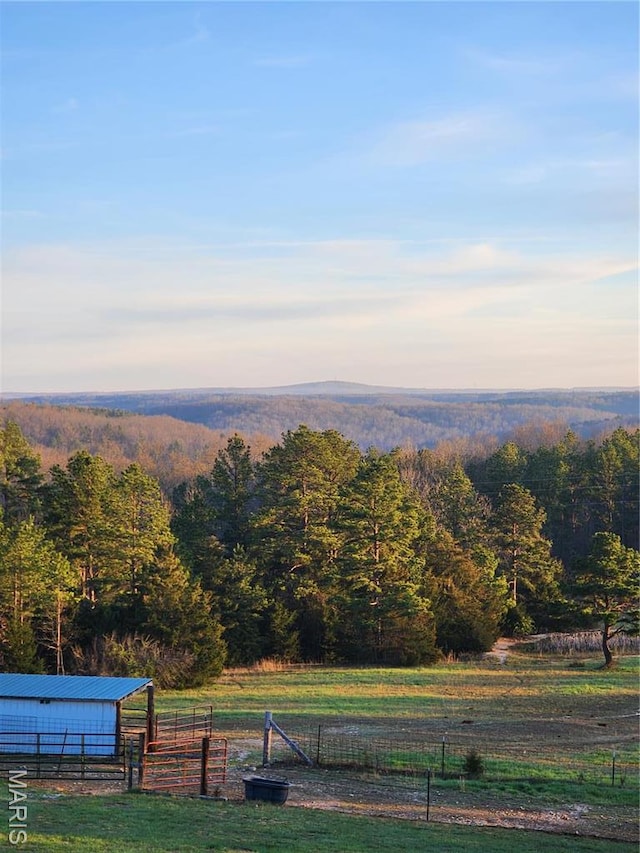 5819 Highway Vv Hwy, Vv, MO 65542 - mountain view featuring a heavily wooded area