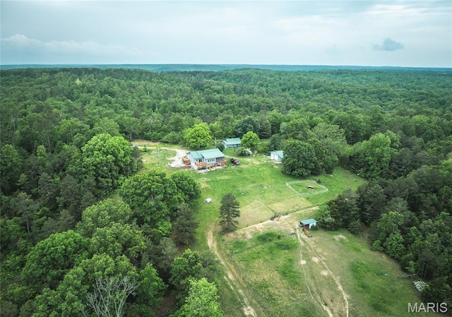 5819 Highway Vv Hwy, Vv, MO 65542 - bird's eye view of a heavily wooded area