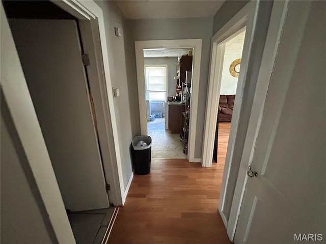 114 Bernhardt Ave, Saint Louis, MO 63121 - hall with light wood finished floors and baseboards