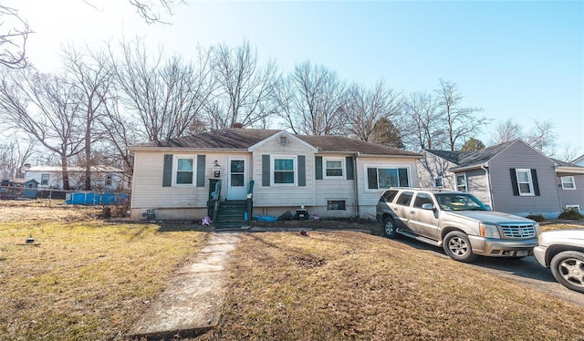 view of front of home with entry steps