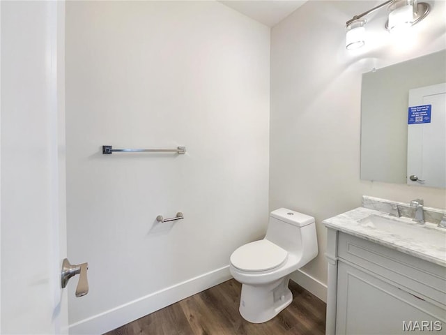 38 N Lang Dr, Ofallon, MO 63366 - bathroom featuring vanity and wood finished floors