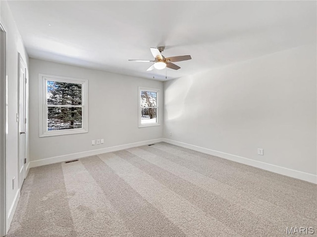 38 N Lang Dr, Ofallon, MO 63366 - unfurnished room with a ceiling fan and light carpet