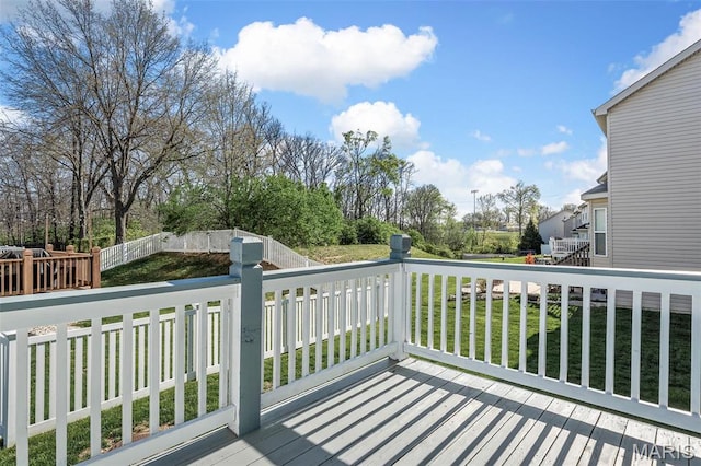 1705 Belleau Wood Dr, Saint Peters, MO 63376 - view of wooden terrace