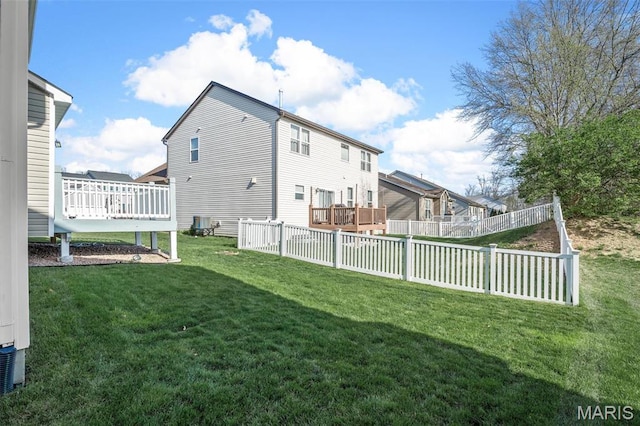 1705 Belleau Wood Dr, Saint Peters, MO 63376 - view of yard featuring a deck