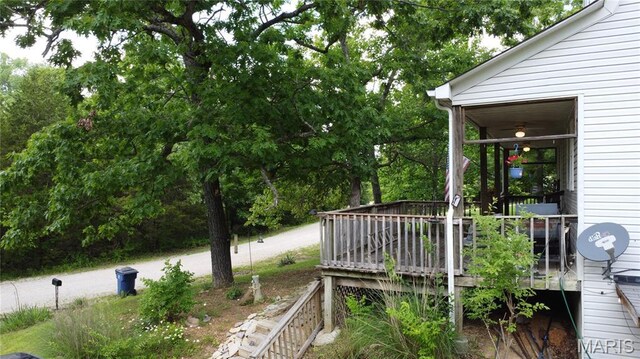 338 Mont Pellier St, Bonne Terre, MO 63628 - view of wooden terrace