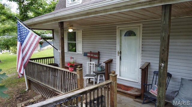 338 Mont Pellier St, Bonne Terre, MO 63628 - porch with a yard