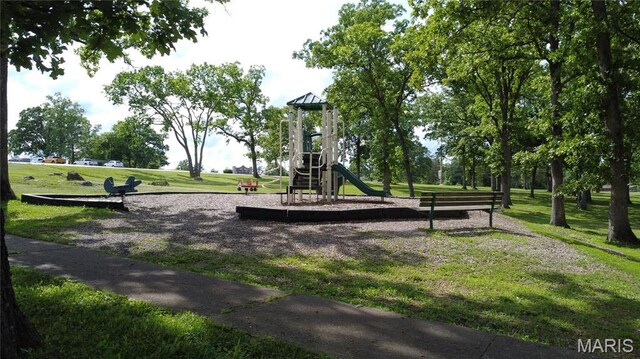 338 Mont Pellier St, Bonne Terre, MO 63628 - community playground featuring a yard