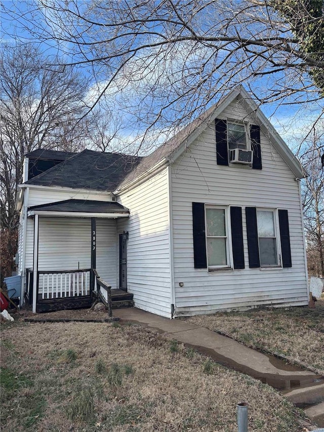 2803 Semple Ave, Saint Louis, MO 63120 - view of front of property featuring covered porch and cooling unit