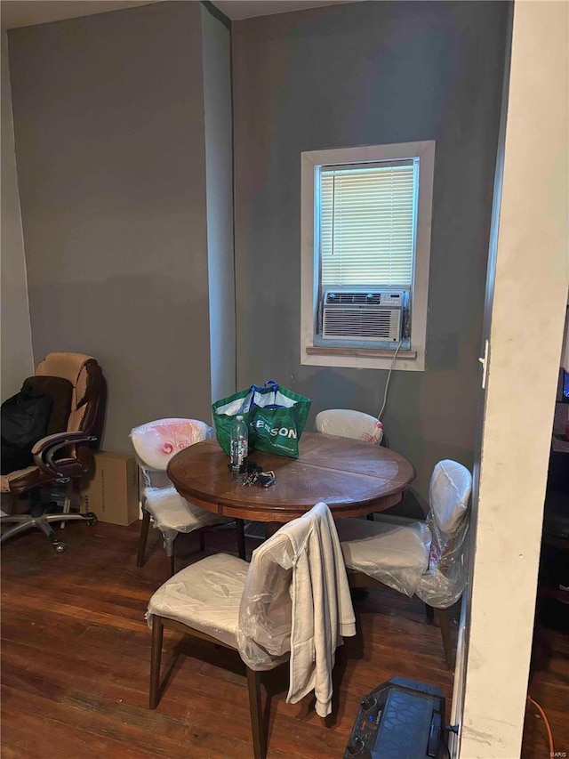 2803 Semple Ave, Saint Louis, MO 63120 - dining space featuring wood finished floors and cooling unit