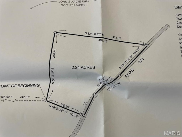 1028 County Road 606, Cape Girardeau, MO 63701 - survey map / technical document