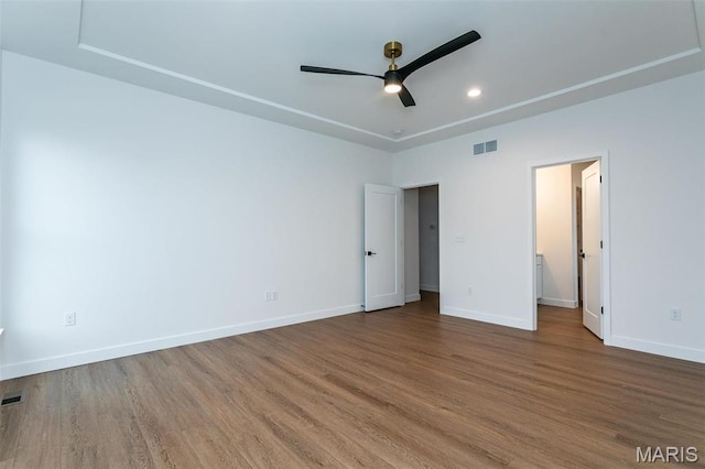1511 Oglesby Dr, Edwardsville, IL 62025 - unfurnished bedroom with wood finished floors and recessed lighting