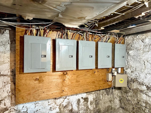 utility room featuring electric panel