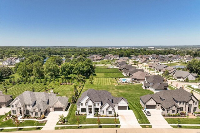 aerial perspective of suburban area