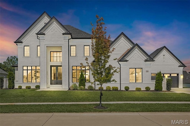 1205 Patchwork Flds, Chesterfield, MO 63005 - french provincial home with a front lawn and brick siding