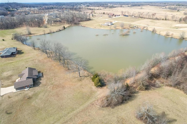 drone / aerial view of a nearby body of water