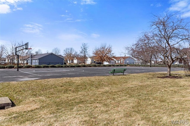 638 Homerun Dr Unit 36N, Ofallon, MO 63366 - view of sport court featuring a residential view, a lawn, and community basketball court
