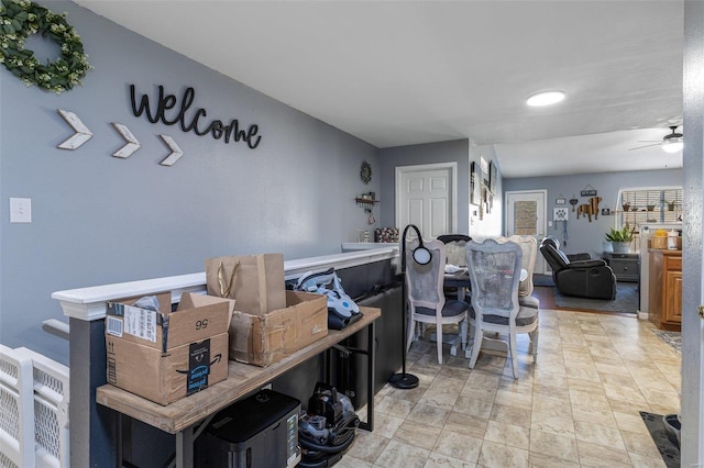 1815 Oak Knl, Farmington, MO 63640 - dining room with ceiling fan