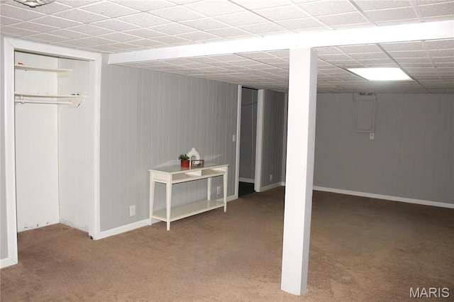 462 Il Route 127, Greenville, IL 62246 - finished basement featuring carpet flooring and baseboards