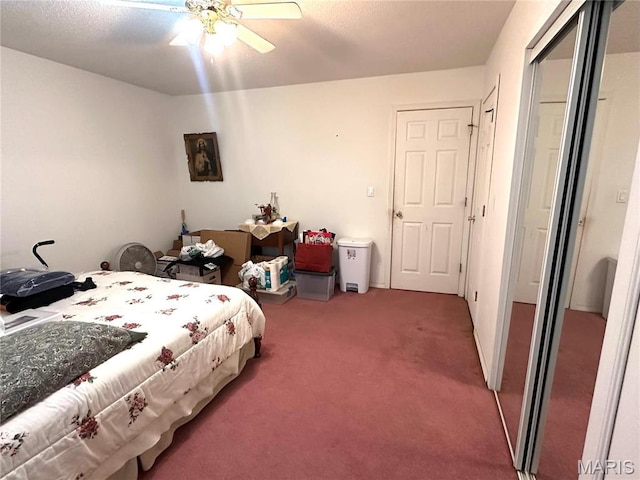 6474 State Highway H, Benton, MO 63736 - bedroom with carpet flooring and ceiling fan