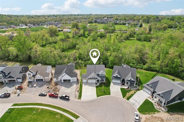 5019 Pacific Crest Trl, Cottleville, MO 63304 - aerial perspective of suburban area
