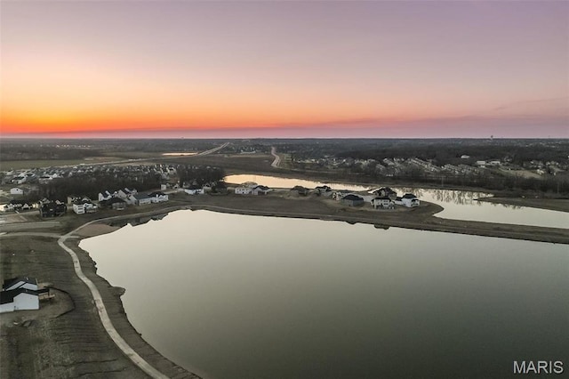 5019 Pacific Crest Trl, Cottleville, MO 63304 - aerial view at dusk of a water view