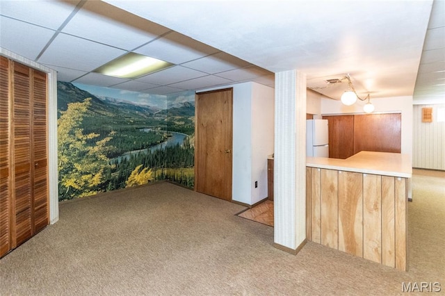 unfurnished room with carpet floors