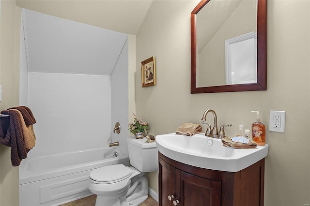104 E 2nd St, Hermann, MO 65041 - bathroom featuring toilet, vanity, and shower / bath combination