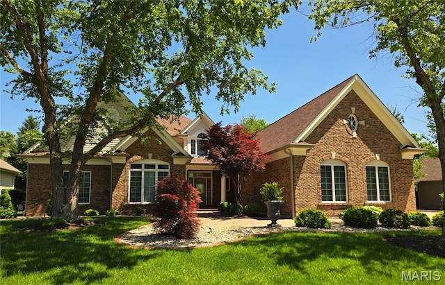 12537 Clark Manor Cir, Creve Coeur, MO 63141 - view of front of house featuring a front yard and brick siding