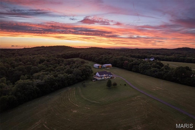11400 State Road C, Hillsboro, MO 63050 - aerial overview of property's location with a heavily wooded area