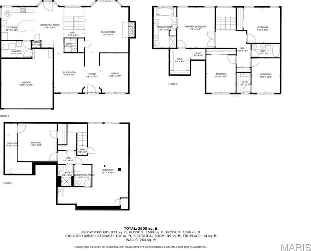 1214 Westrun Dr, Ballwin, MO 63021 - view of floor plan / room layout