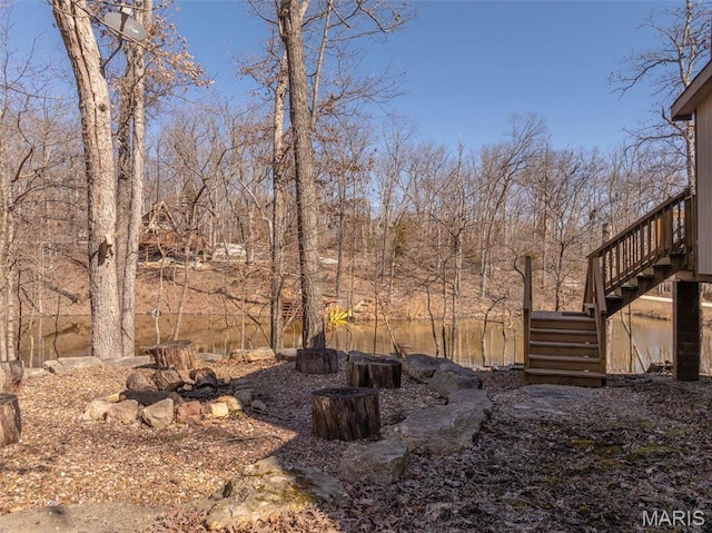 1758 Turrach Dr, Innsbrook, MO 63390 - view of yard with stairway