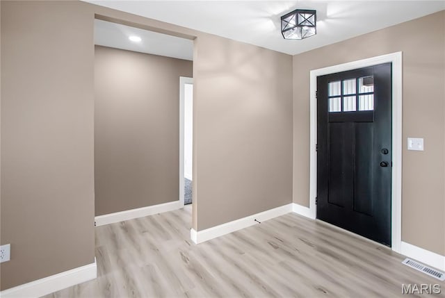 1002 Brianna Ct, Jerseyville, IL 62052 - entryway featuring light wood-type flooring and recessed lighting