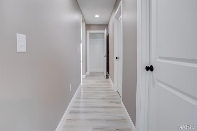 1002 Brianna Ct, Jerseyville, IL 62052 - hallway with light wood-type flooring and recessed lighting
