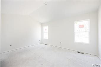 7301 Providence Dr, Edwardsville, IL 62025 - empty room with lofted ceiling