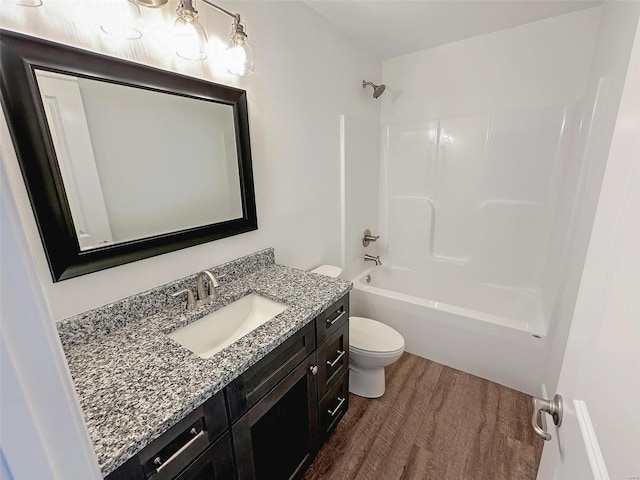624 Rhapsody, Troy, IL 62294 - full bath with wood finished floors, toilet, vanity, and shower / bathtub combination