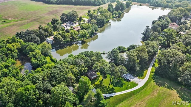 6405 S Ronnie Dr, Waterloo, IL 62298 - drone / aerial view of a nearby body of water