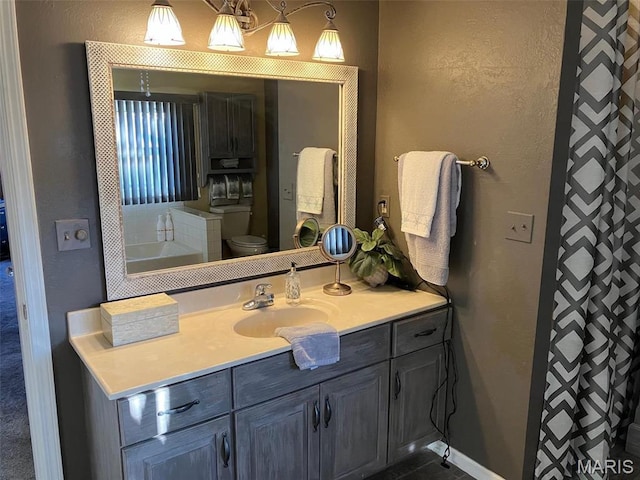 550 N 4th St, Breese, IL 62230 - bathroom featuring vanity and toilet