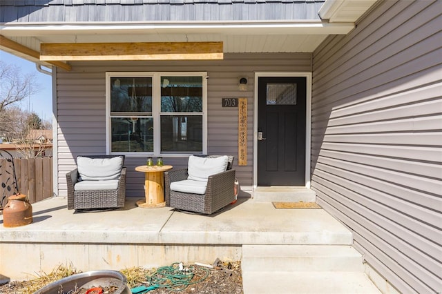 703 Locust St, Desloge, MO 63601 - doorway to property featuring a porch and a balcony