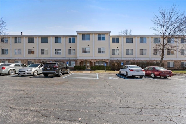 view of uncovered parking lot
