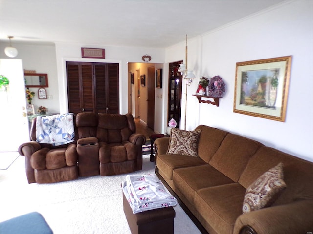 508 N Galloway Rd, Vandalia, MO 63382 - living area with carpet flooring