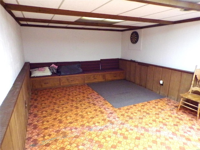 508 N Galloway Rd, Vandalia, MO 63382 - unfurnished room with wainscoting and tile patterned floors