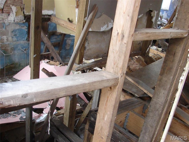 view of attic