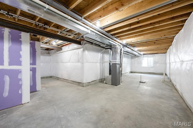135 Reagan Dr, Troy, IL 62294 - basement with heating unit