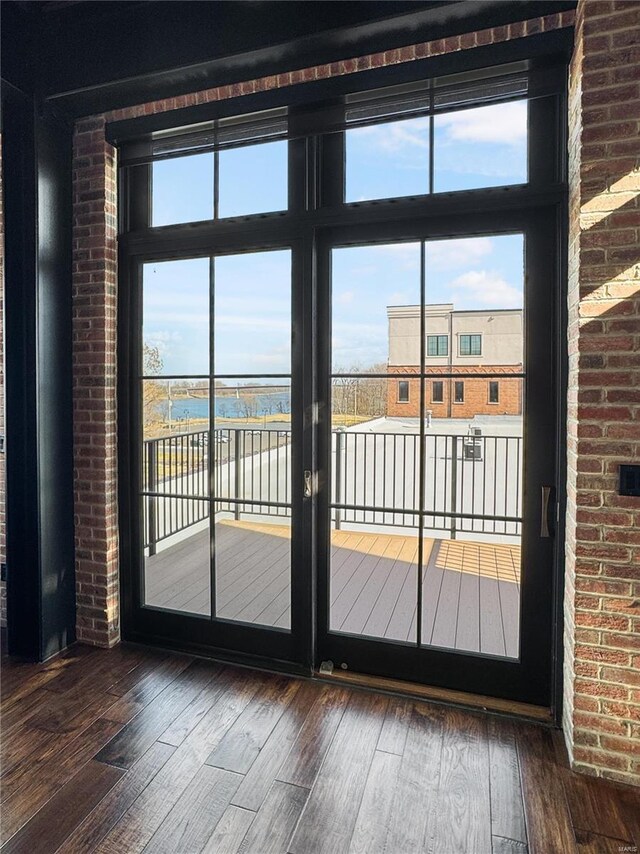 6 E Front St Unit 6, Washington, MO 63090 - doorway to outside with wood-type flooring and a water view