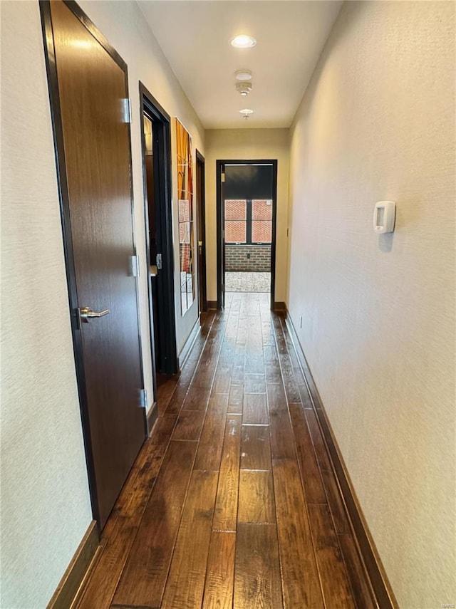 6 E Front St Unit 6, Washington, MO 63090 - hall featuring dark wood-style floors and baseboards