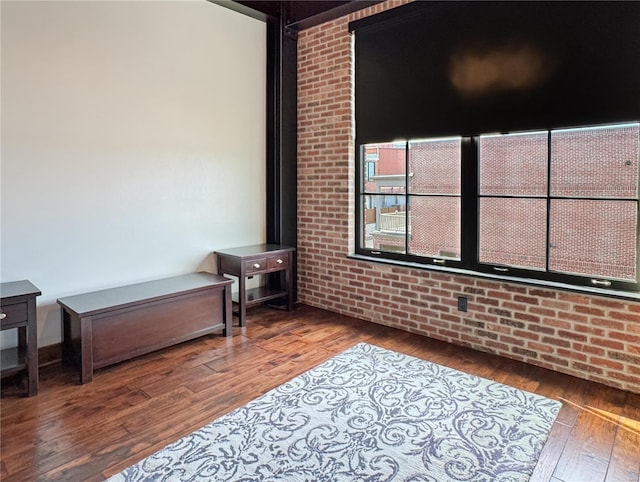 6 E Front St Unit 6, Washington, MO 63090 - unfurnished room featuring wood-type flooring and brick wall