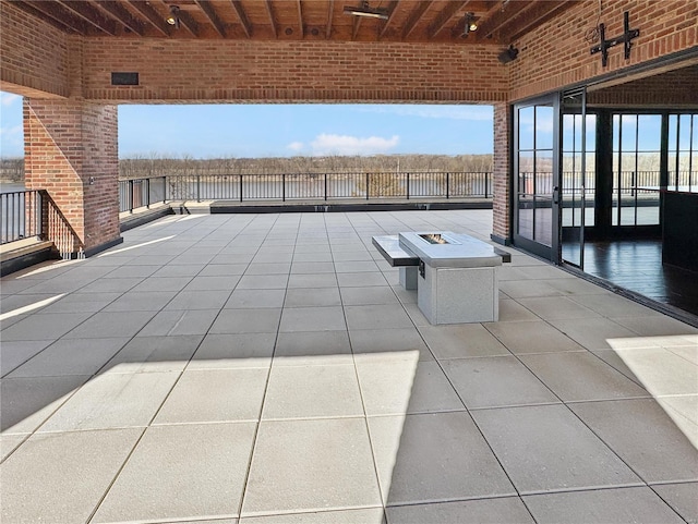 6 E Front St Unit 6, Washington, MO 63090 - view of patio featuring an outdoor fire pit