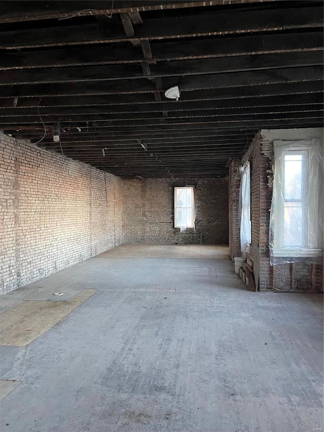 view of basement