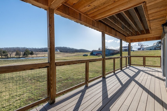 24345 State Rte Ww Unit 46, Saint Genevieve, MO 63670 - wooden deck featuring a lawn and a rural view